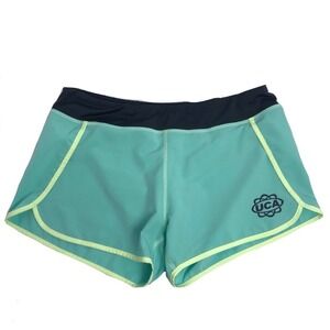 Varsity Spirit UCA Cheer Shorts XL Teal Neon Athletic Activewear Tumbling